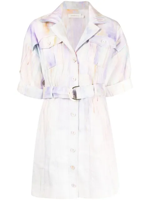 Rhythmic belted shirtdress