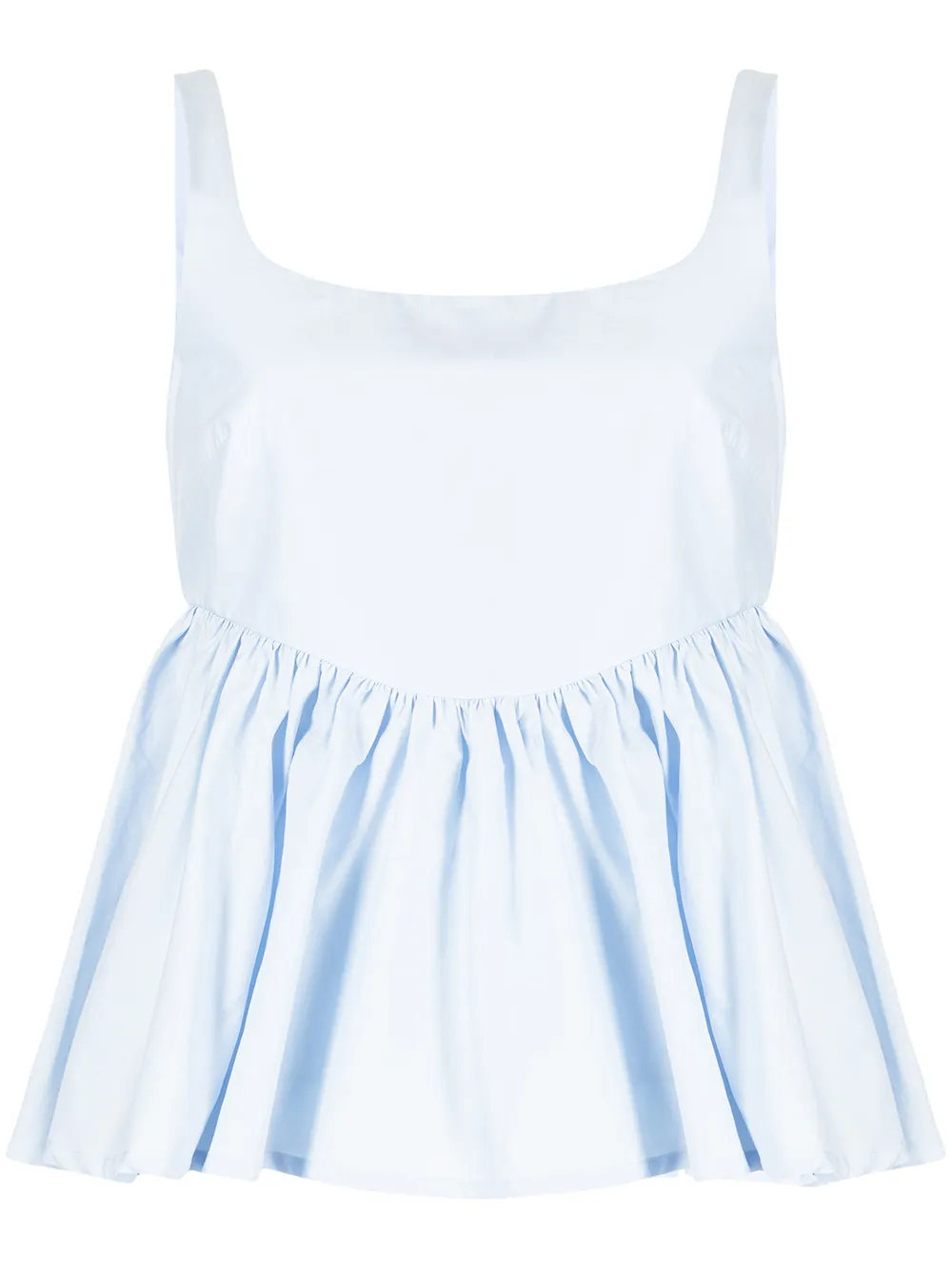 Molly Goddard Jeremy gathered cotton-poplin top