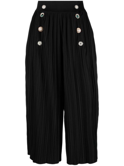 Viktor & Rolf pleated double-breasted culottes