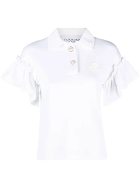 Viktor & Rolf ruffle-sleeve polo shirt