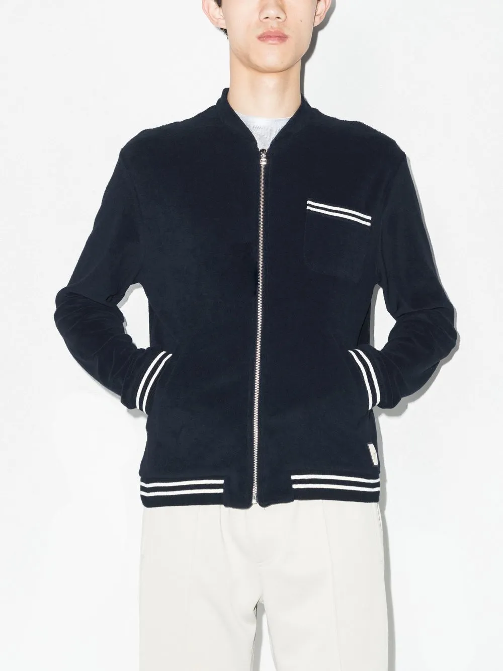 Prevu Taylor Bomber Jacket In Blau ModeSens