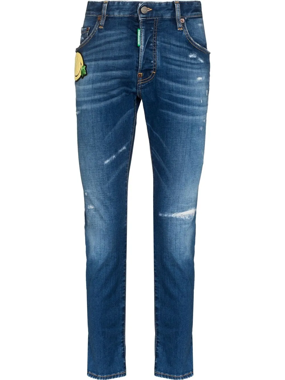 

Dsquared2 skinny jeans con tiro bajo - Azul