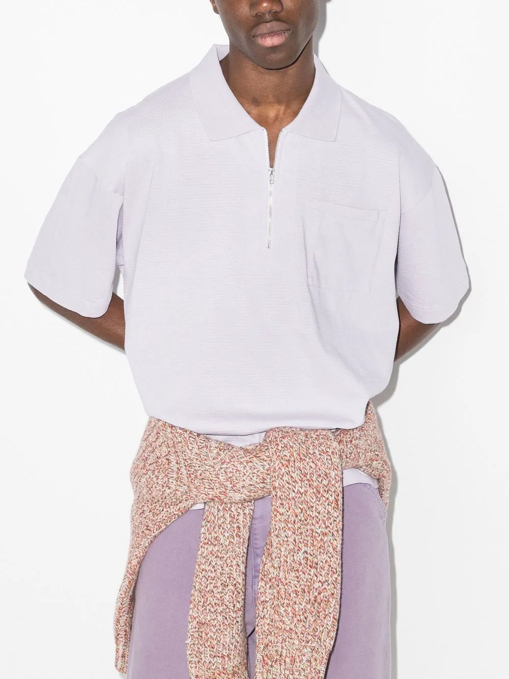 YMC Frat Zipped Polo Shirt - Farfetch