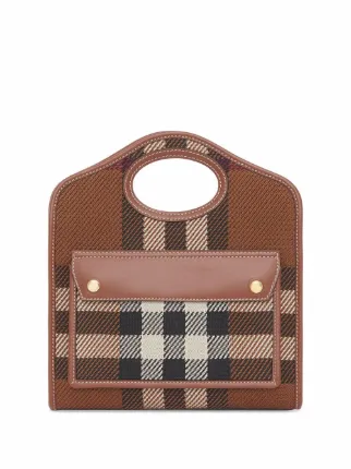 【BURBERRY】MINI KNIT TOTE ミニ ニットトート Burberry Mini Check Knitted Tote | Nordstrom