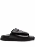 GIABORGHINI padded-strap open-toe slides - Black