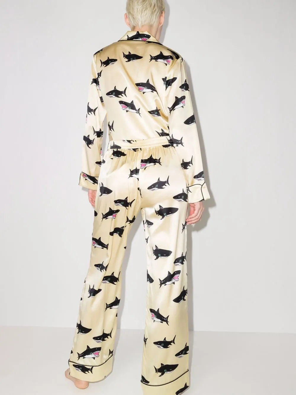 Olivia von halle shark pajamas clearance