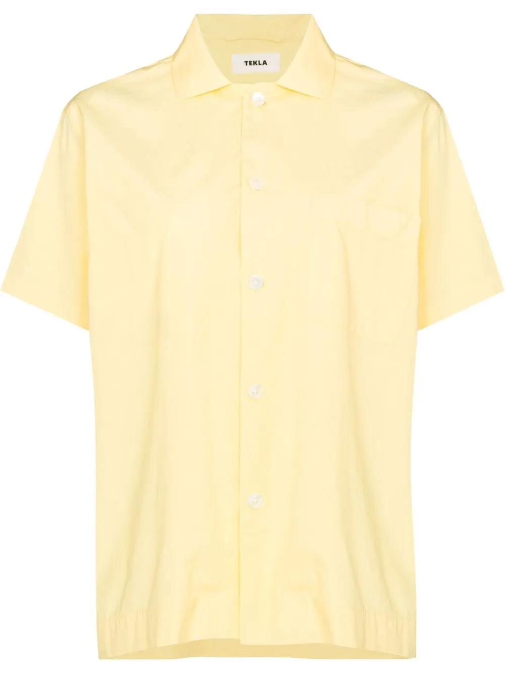 

TEKLA camisa de pijama de popelina - Amarillo