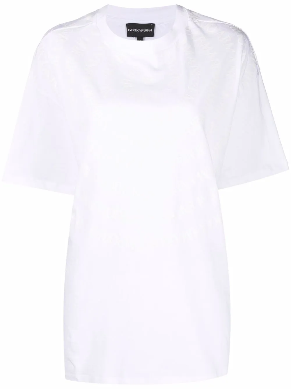 

Emporio Armani round neck short-sleeved T-shirt - White