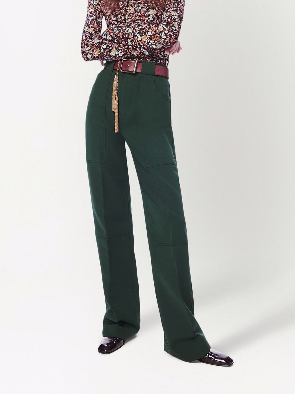 фото Victoria beckham брюки utility detailed с завышенной талией