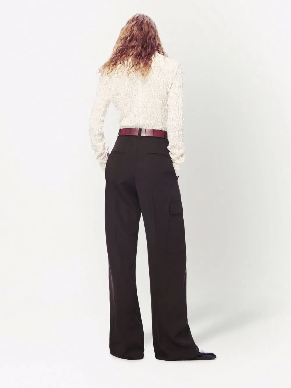 фото Victoria beckham рубашка из ткани клоке