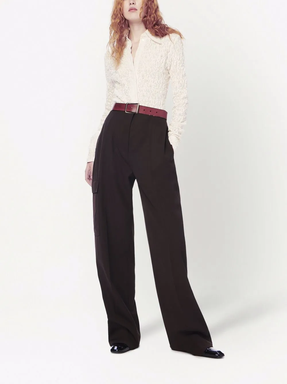 Victoria Beckham Blouse met cloqué-effect - Wit