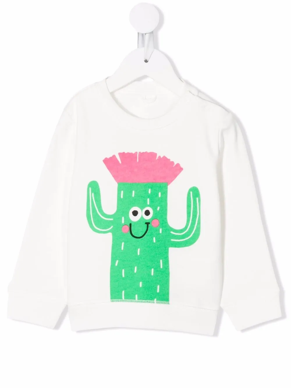 

Stella McCartney Kids sudadera con cactus estampado - Blanco