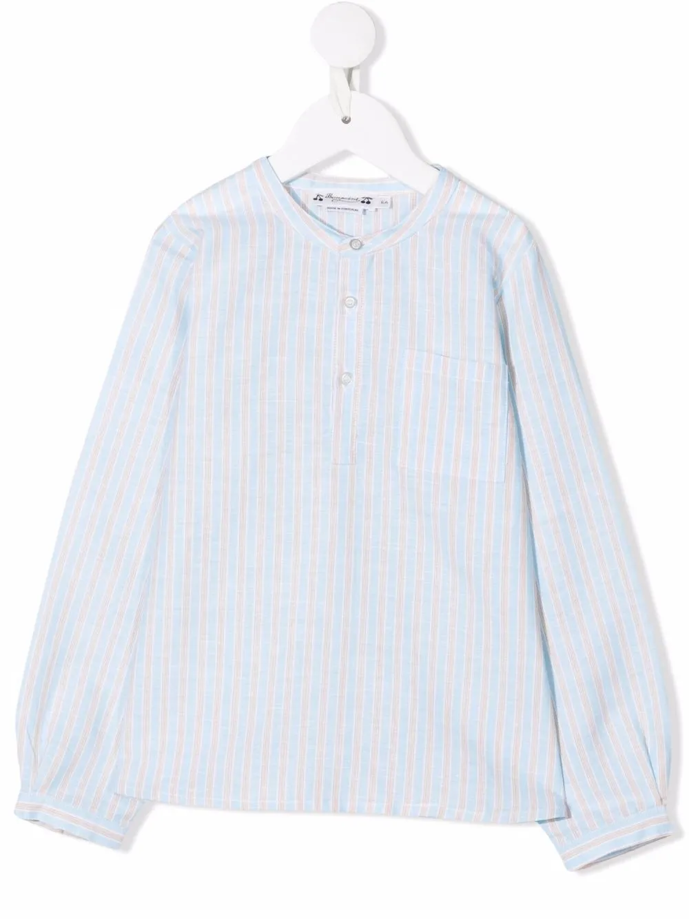 

Bonpoint stripe-print shirt - Blue