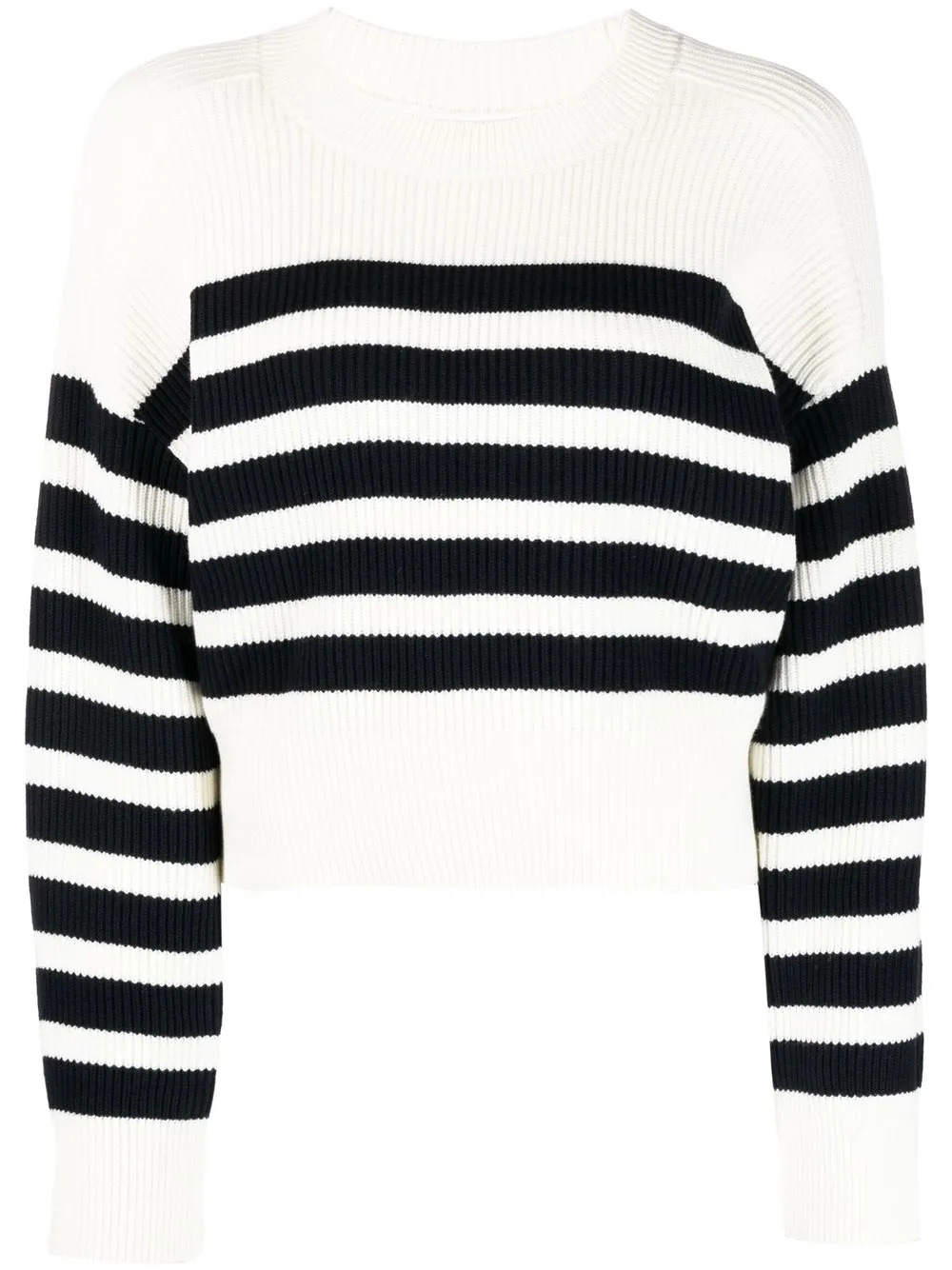 

P.A.R.O.S.H. Laura stripe-print jumper - White