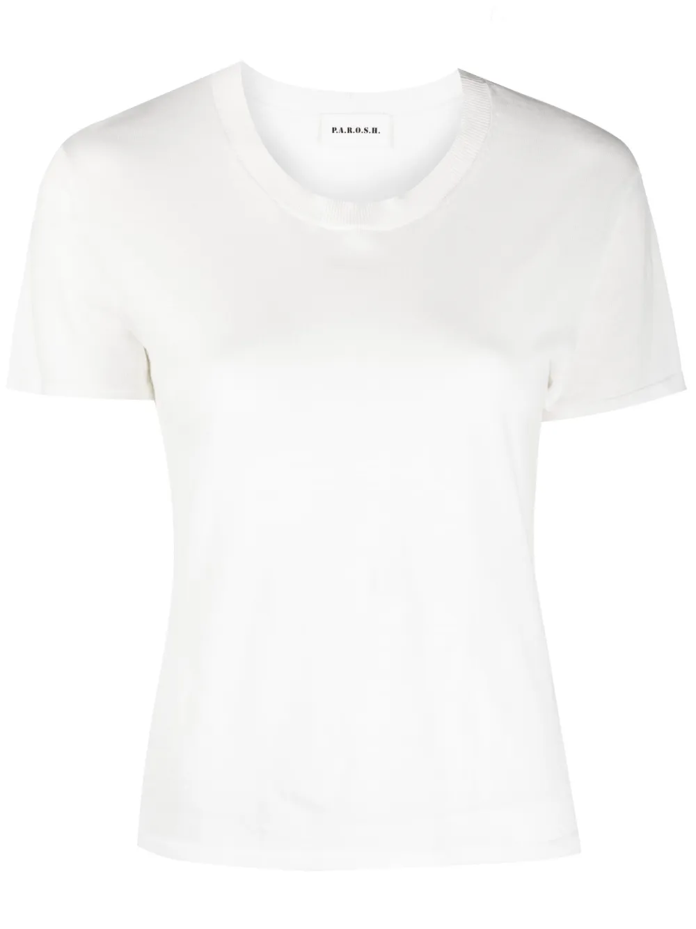 

P.A.R.O.S.H. playera tejida con cuello redondo - Blanco