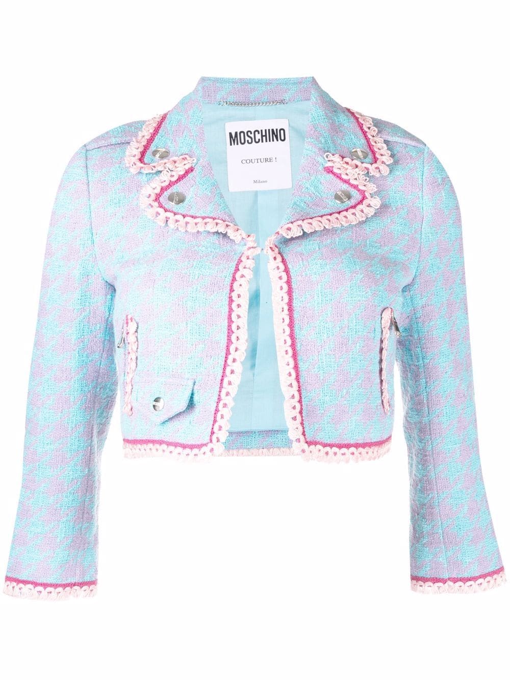 Boutique moschino discount cropped tweed jacket