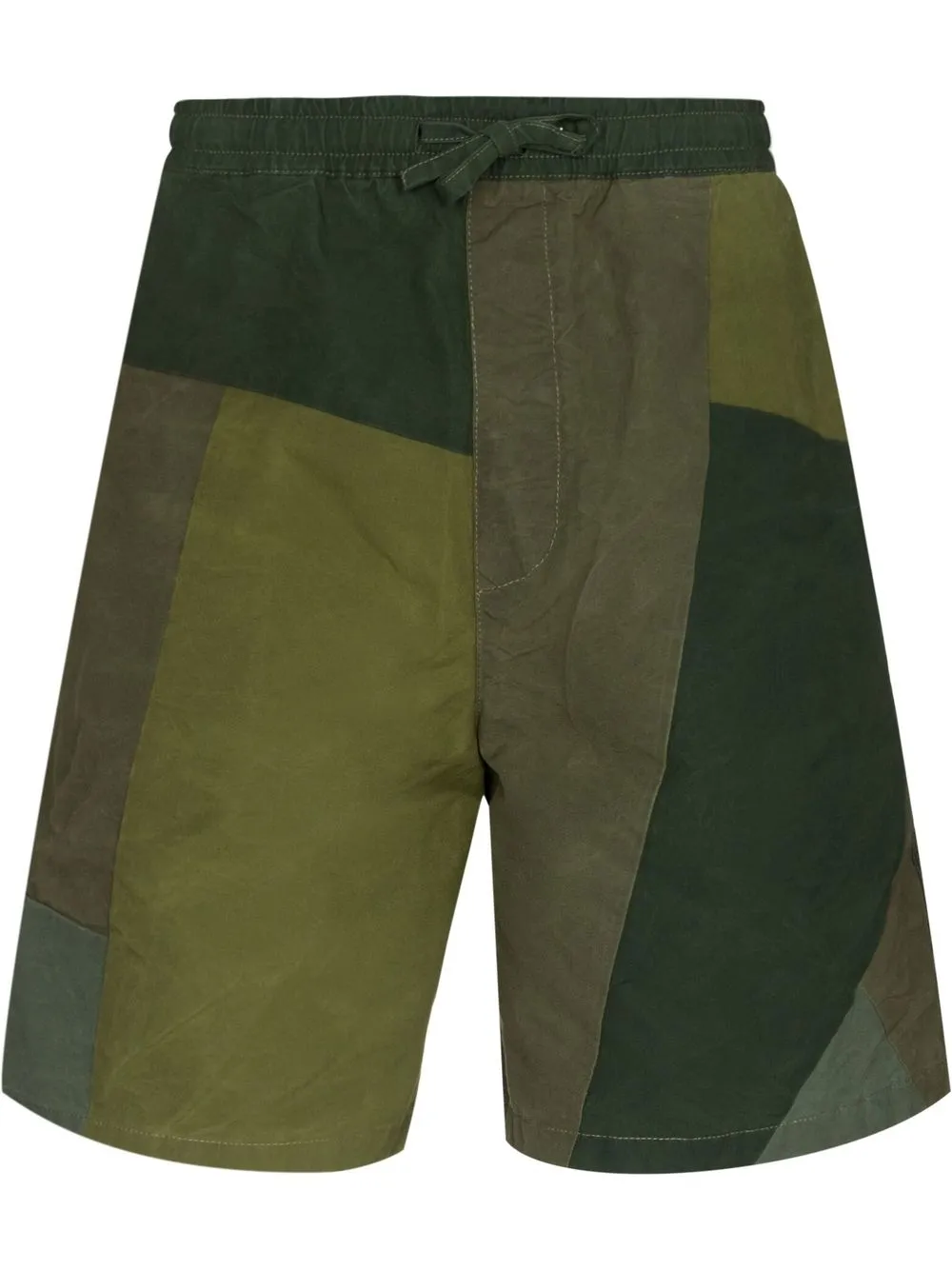 

YMC bermudas con diseño de paneles - Verde