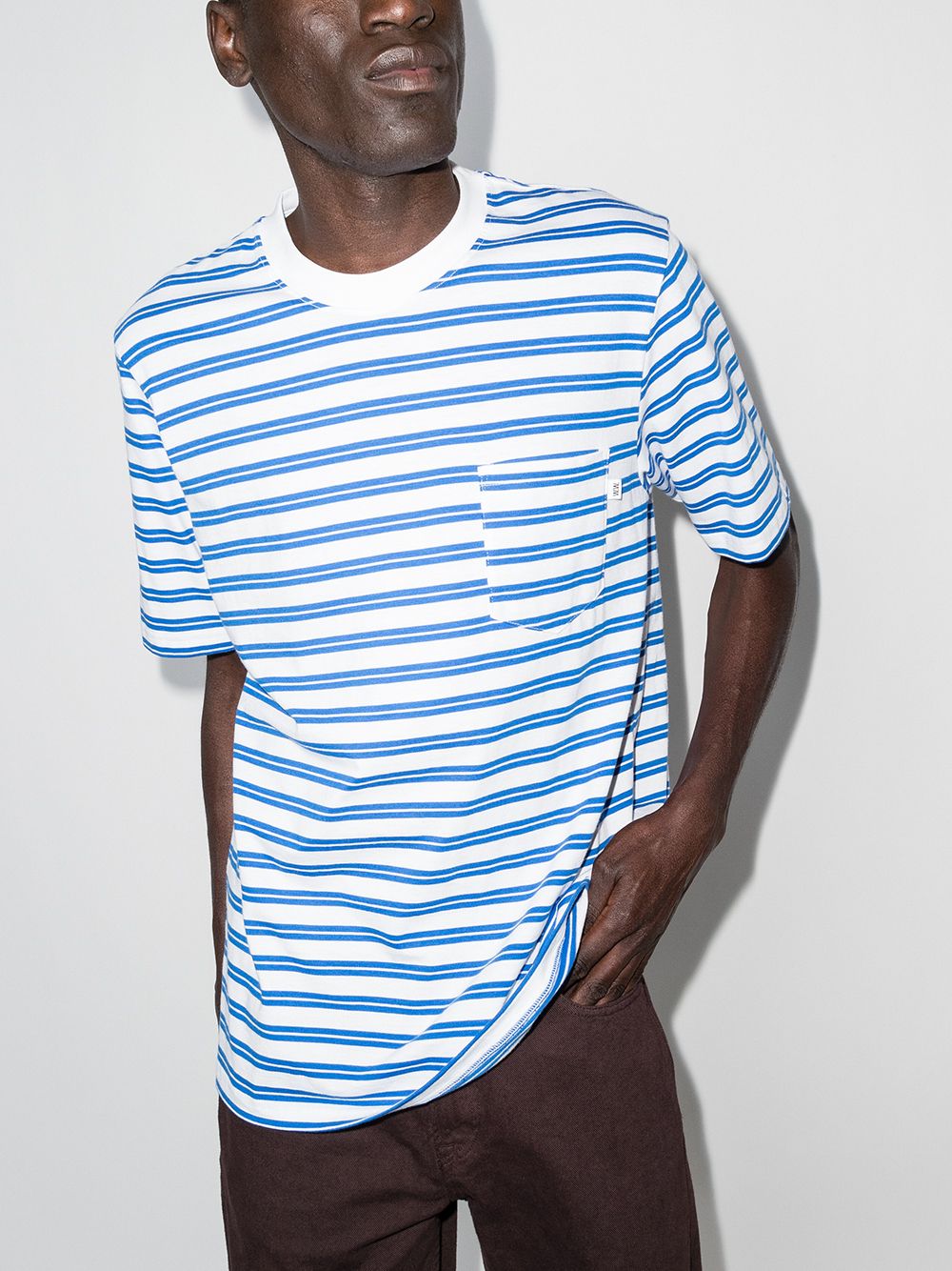 фото Wood wood striped crew-neck t-shirt