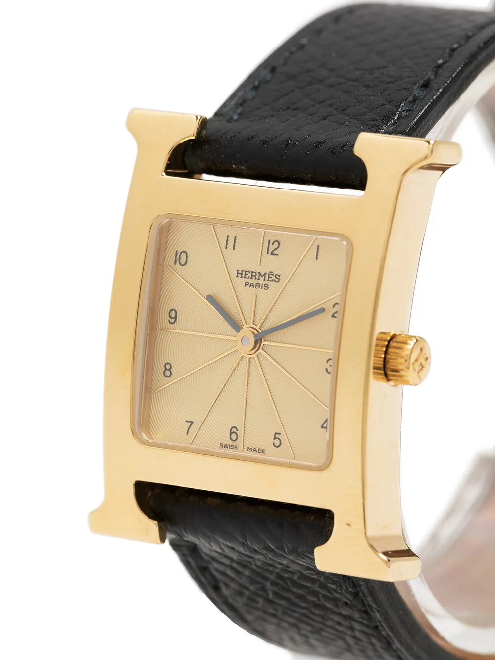 фото Hermès наручные часы heure h 20x30 мм 1999-го года