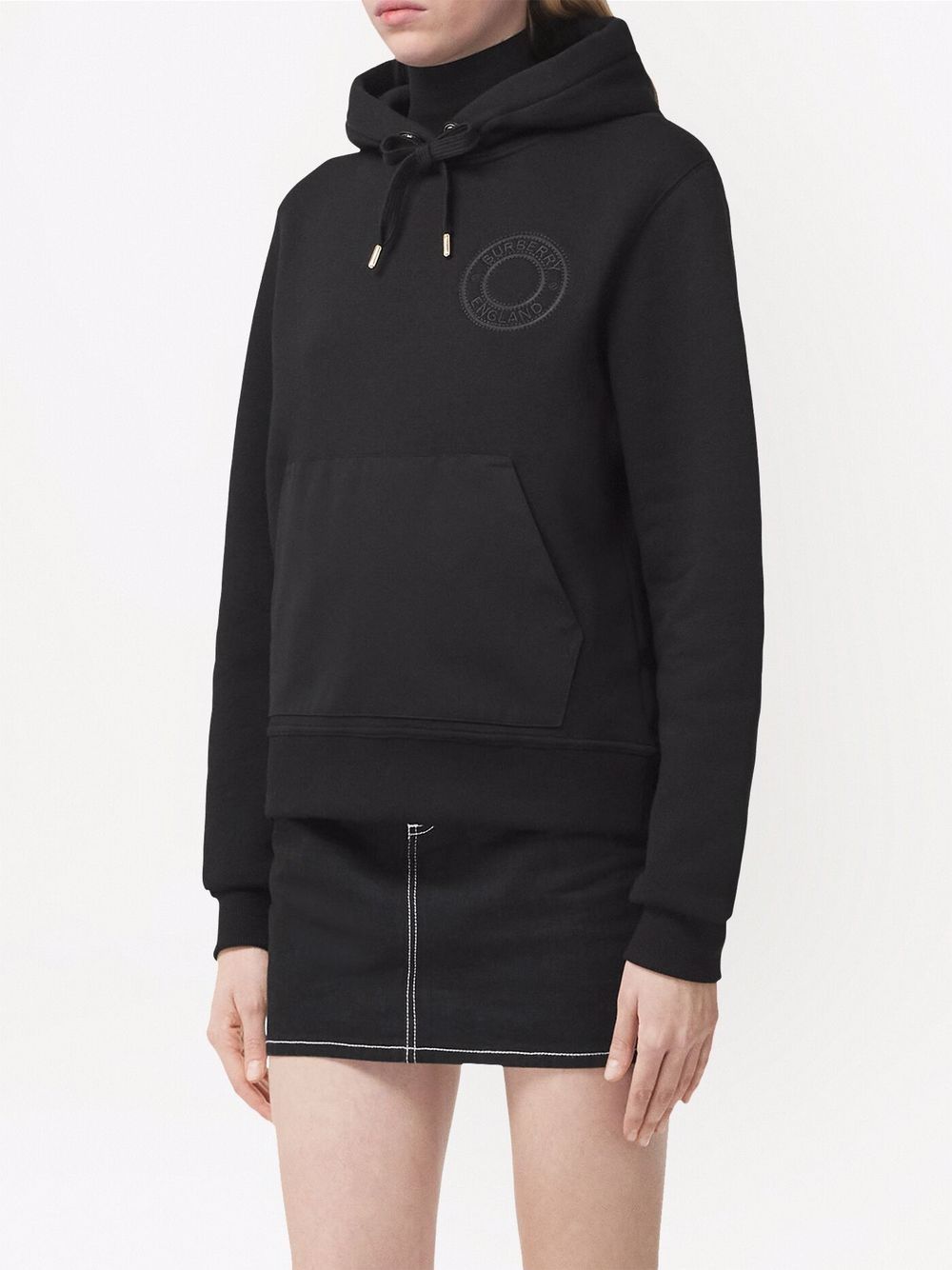 Burberry embroidered-monogram Hoodie - Farfetch