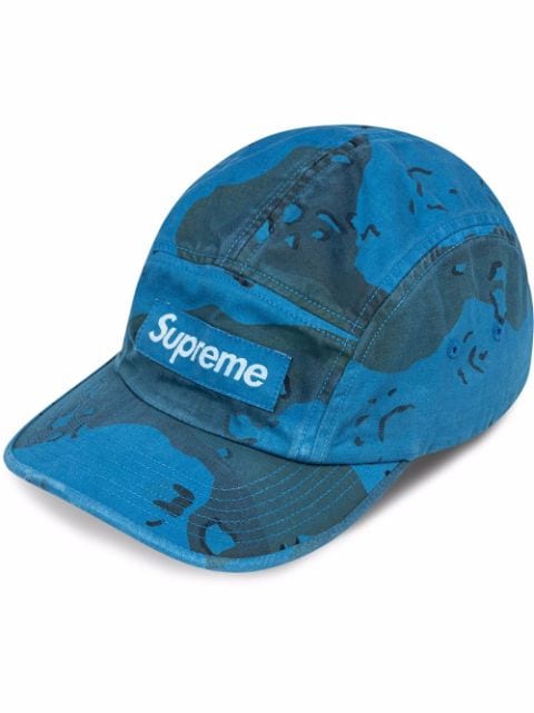 supreme overdyed camo camp cap black