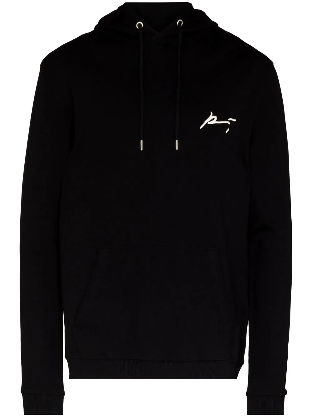 

PRÉVU hoodie texturizada con logo bordado - Negro