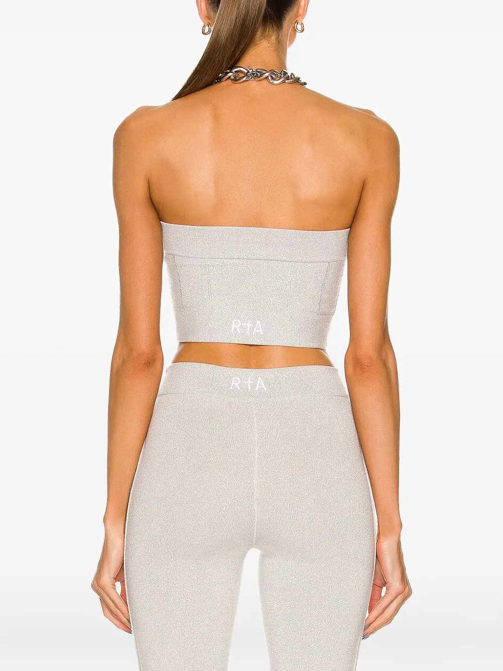 Rta Strapless Top In Gray
