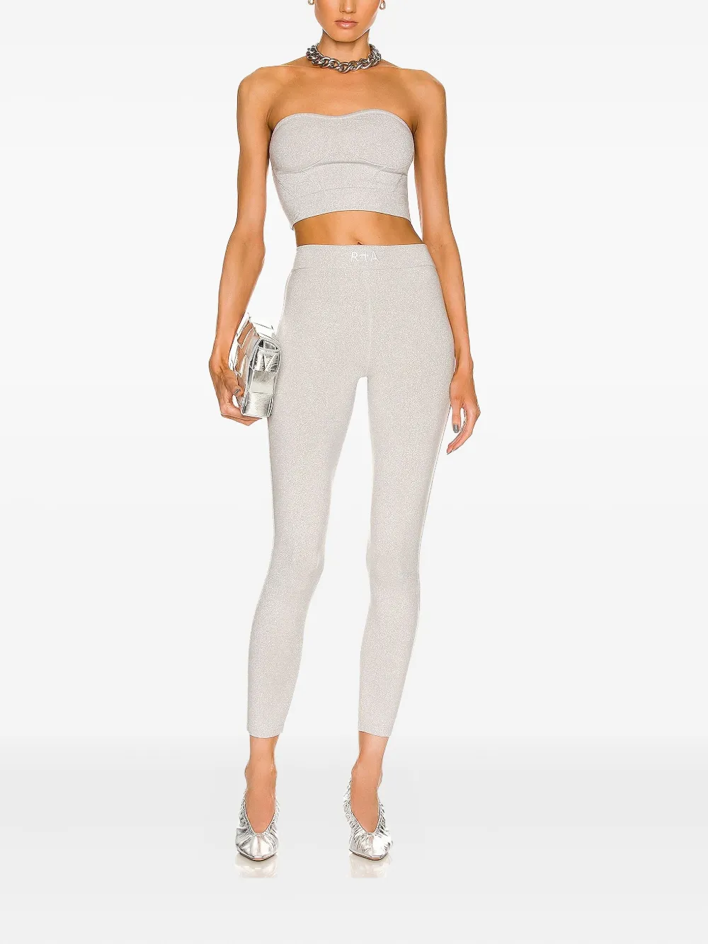 Rta Strapless Top In Gray