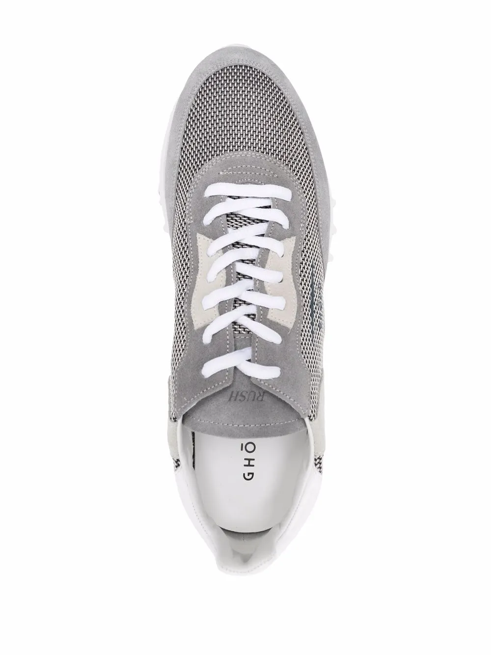 Ghoud Side Logo-print Sneakers In Grey