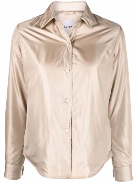 ASPESI sobrecamisa capitonada con capucha