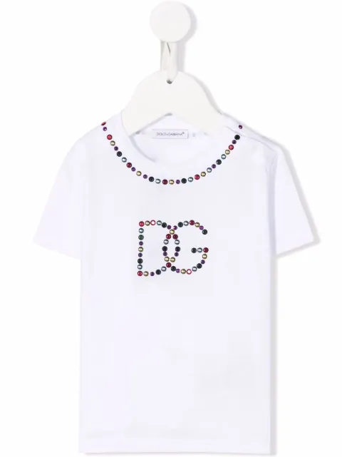 Dolce & Gabbana Kids studded logo T-shirt