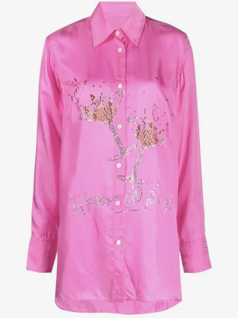 Viktor & Rolf Business Affairs crystal- embellished shirt