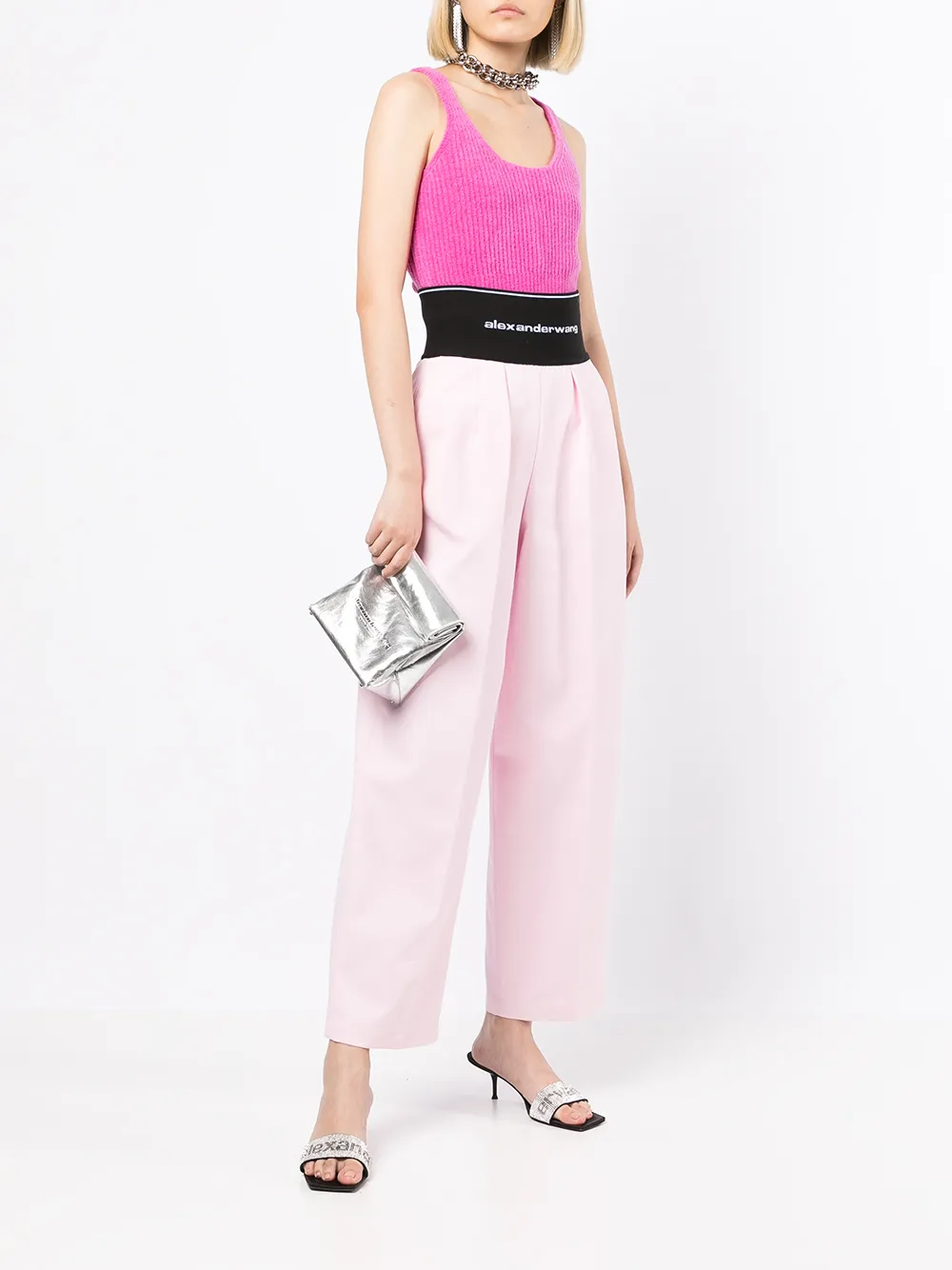 Alexander Wang High waist broek - Roze