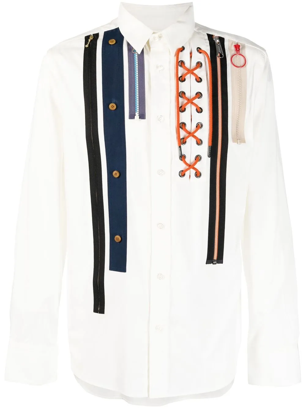 

Viktor & Rolf camisa manga larga con apliques - Blanco