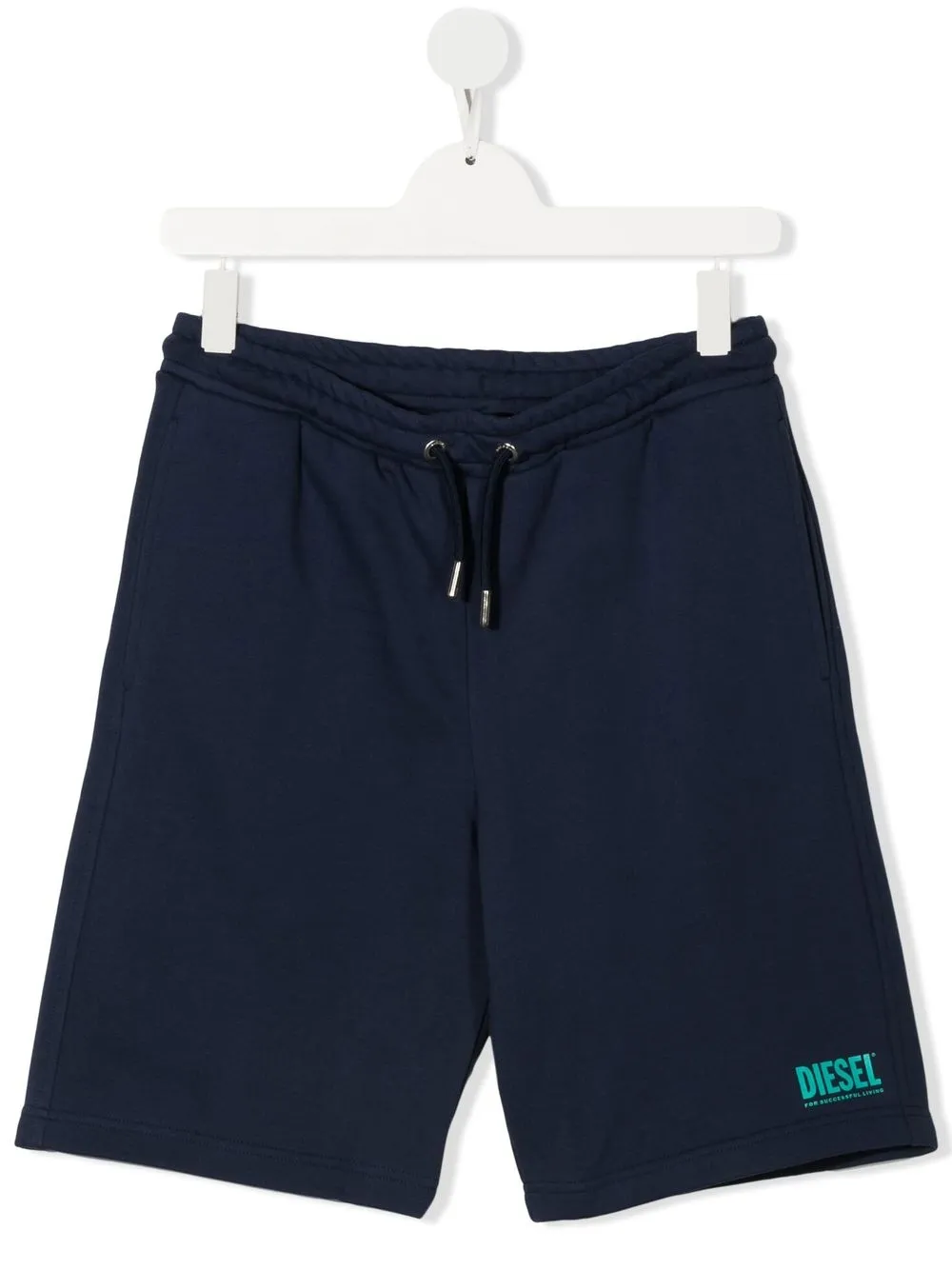 

Diesel Kids shorts con logo estampado - Azul