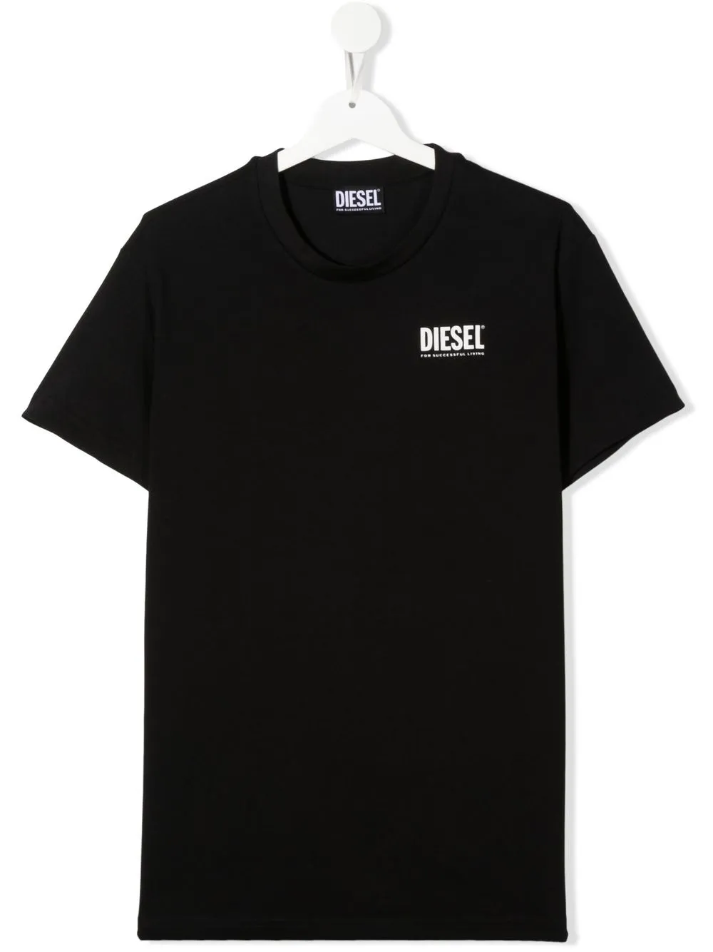 

Diesel Kids logo-patch cotton-blend T-shirt - Black