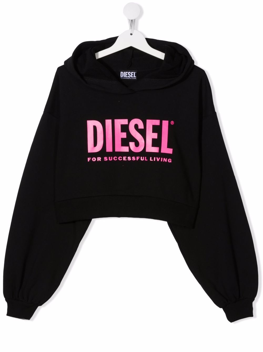 фото Diesel kids укороченное худи с логотипом