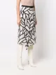 Erika Cavallini abstract-print silk skirt