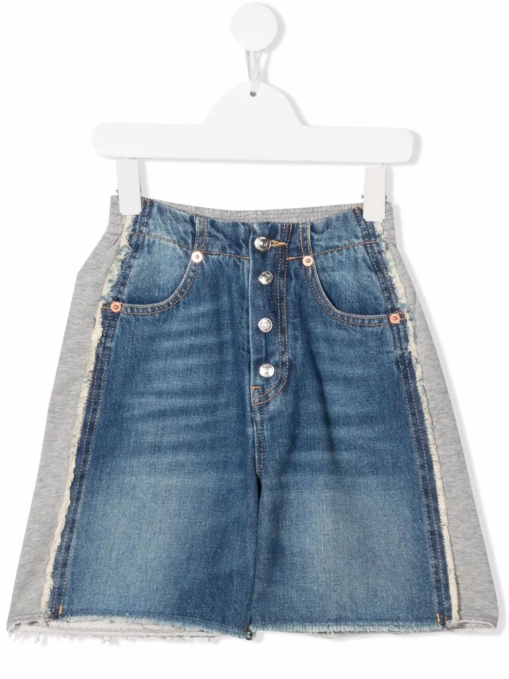 

MM6 Maison Margiela Kids panelled casual shorts - Blue