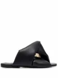 JW Anderson Chain flat sandals - Black