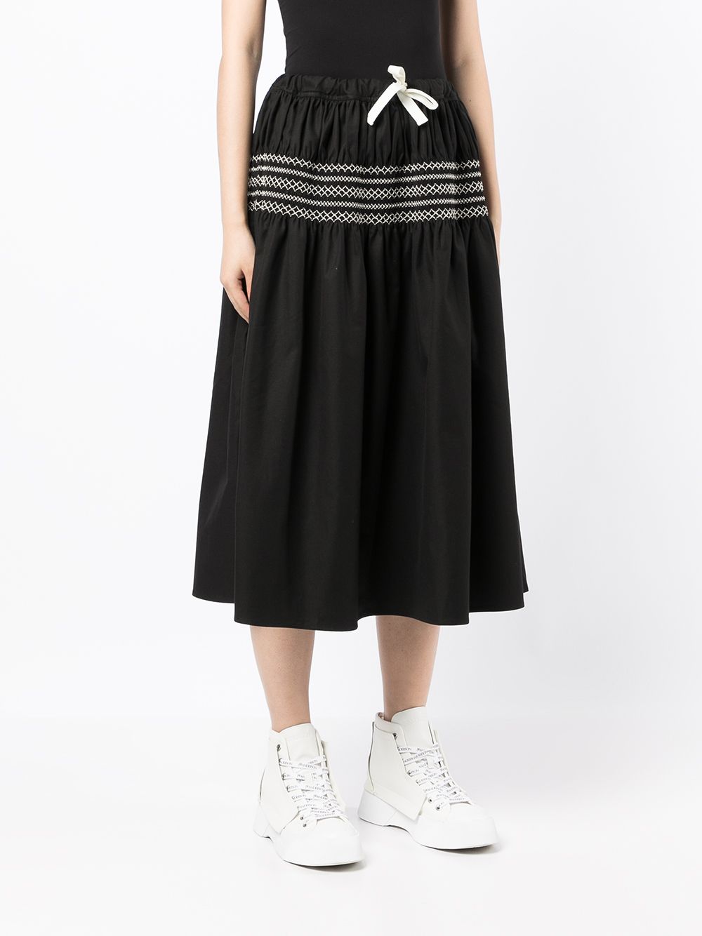 фото Sofie d'hoore smocked panel drawstring skirt