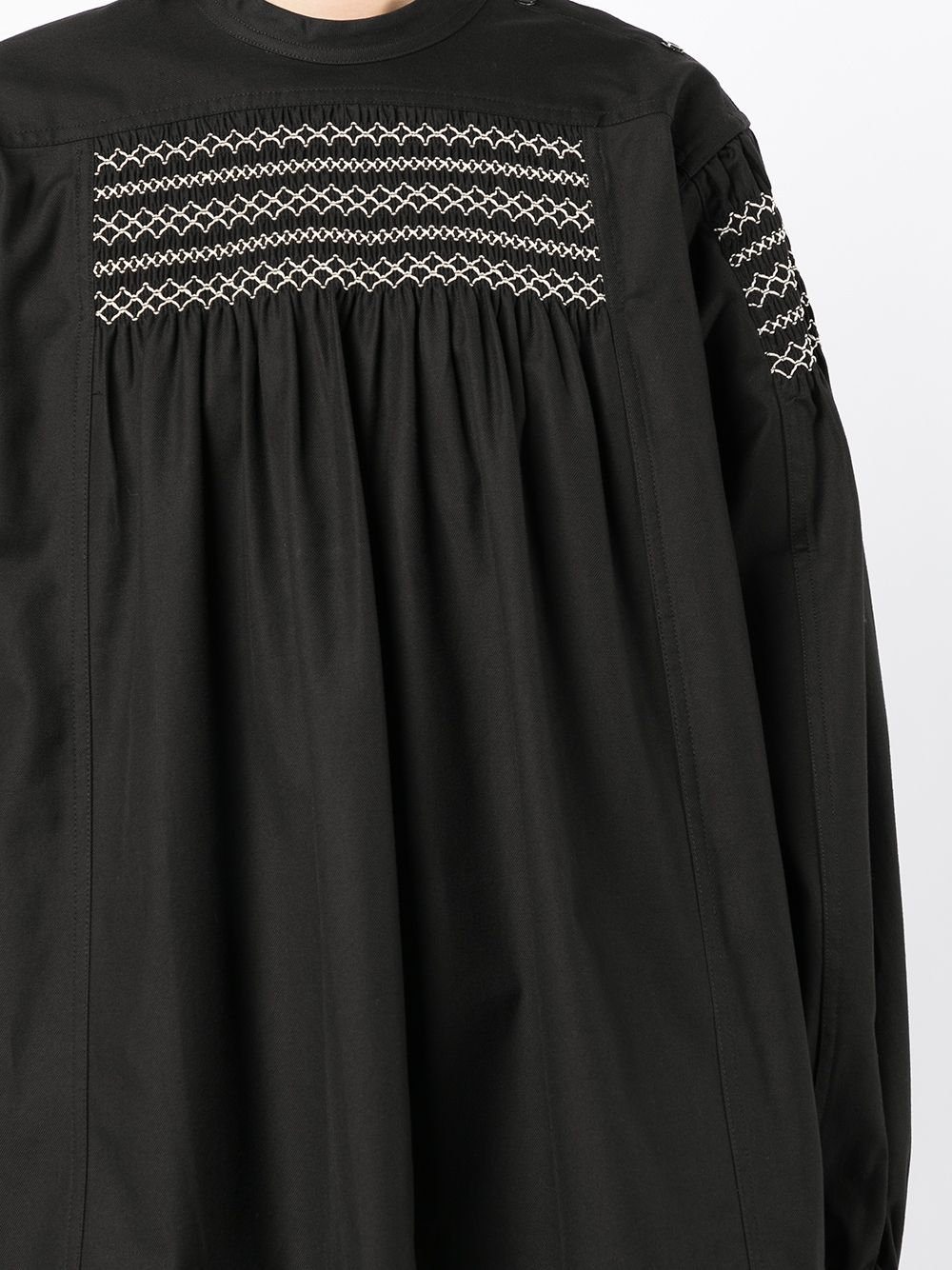 фото Sofie d'hoore embroidered smocked pullover shirt