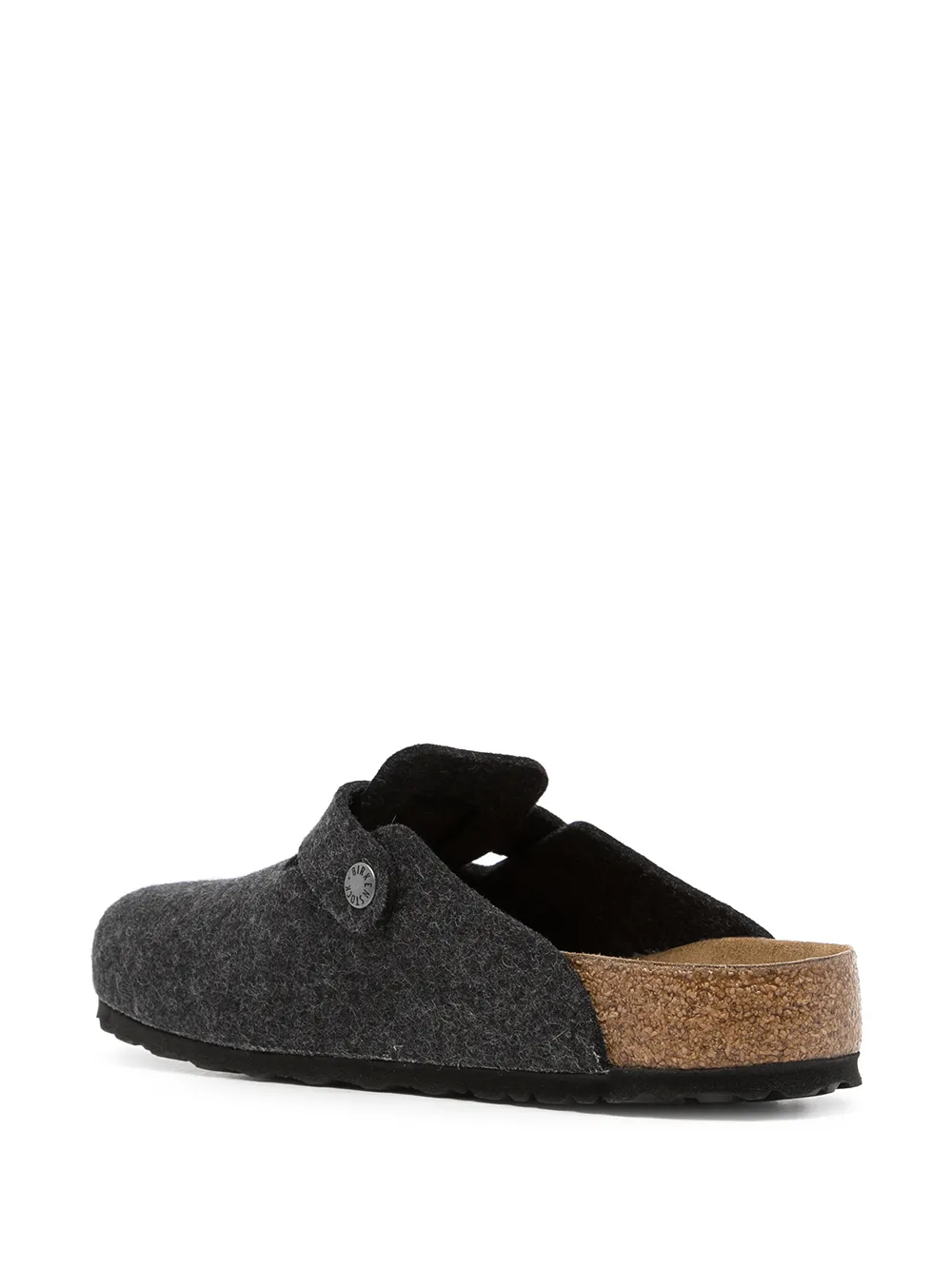 Birkenstock Boston slippers met ronde neus Grijs