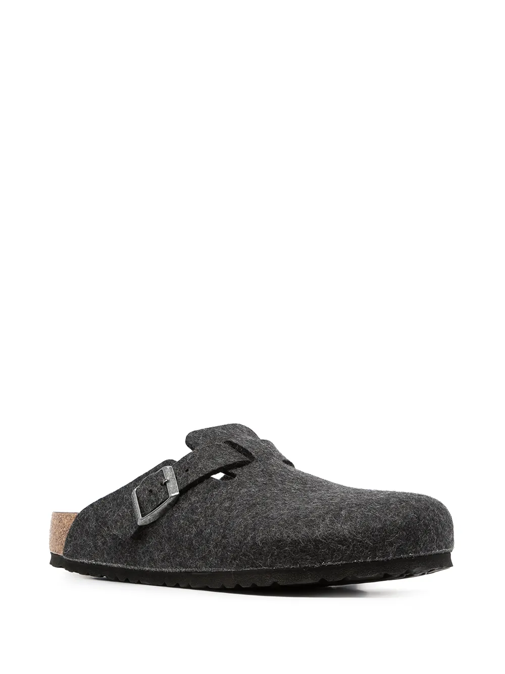 Birkenstock Boston slippers met ronde neus Grijs