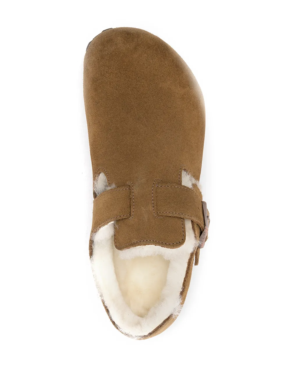 Birkenstock London suède pantoffels Bruin