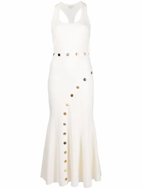 Alexander McQueen studded-seam dress