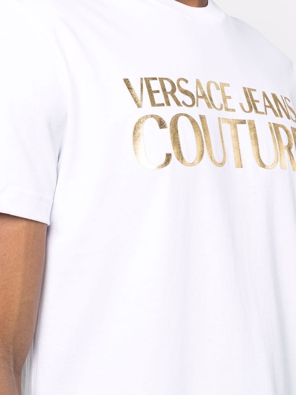 фото Versace jeans couture футболка с вышитым логотипом