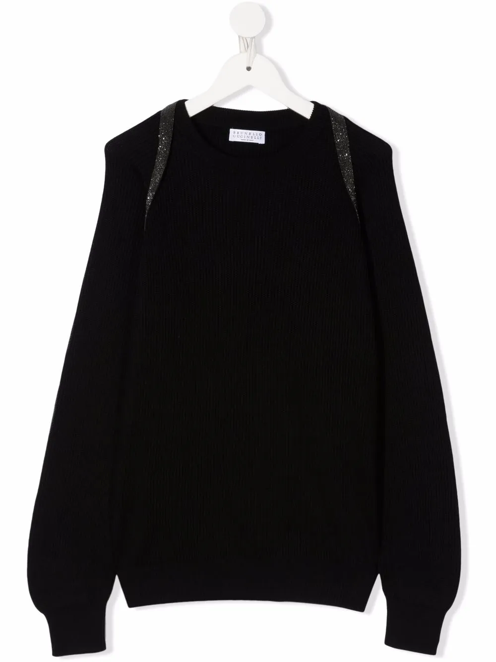 Brunello Cucinelli Kids джемпер в рубчик