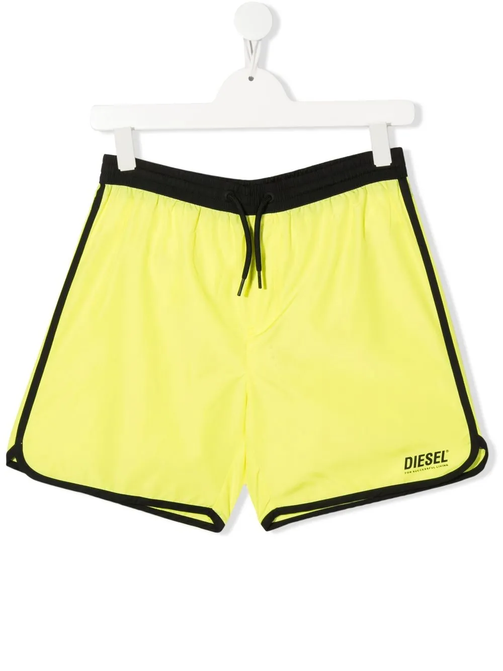 

Diesel Kids shorts de playa con logo estampado - Amarillo