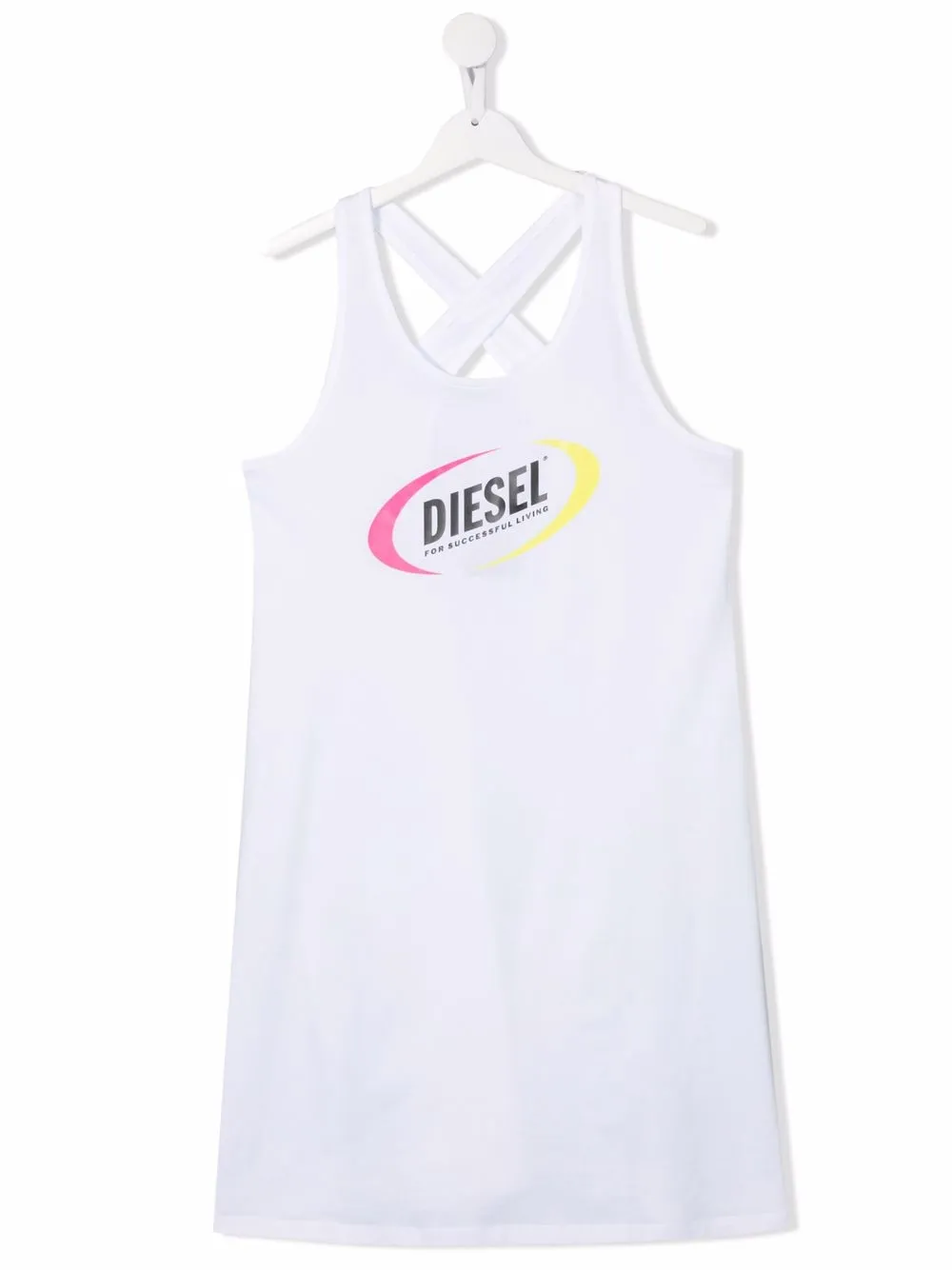 

Diesel Kids vestido cruzado Gudematex - Blanco